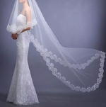 Lace Trim Bridal Veil