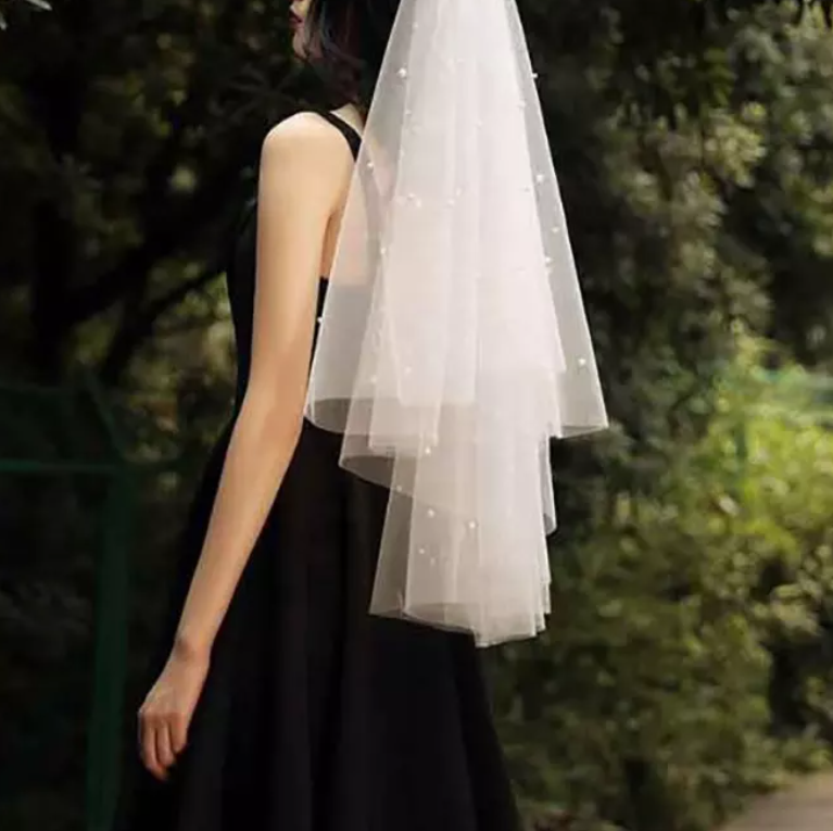 Pearl Decor Bridal Veil