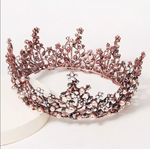 Vintage Round Faux Pearls Wedding Crown
