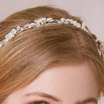 Leaves Rhinestone Wedding Crown