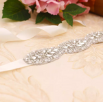 Rhinestone Appliques Floral Design Bridal Belt