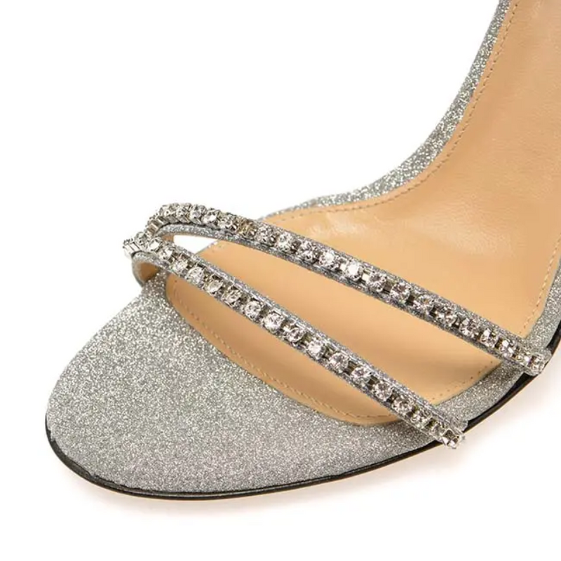 Stiletto Glitter Rhinestone Wedding Shoes